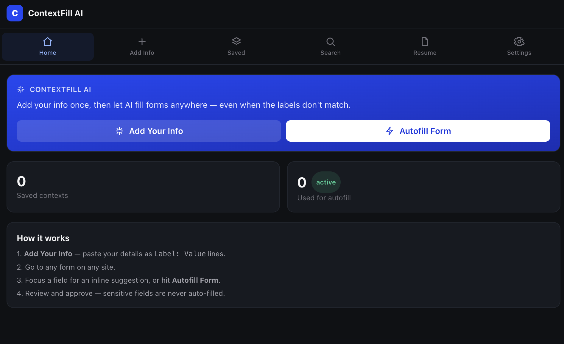 ContextFill AI screenshot