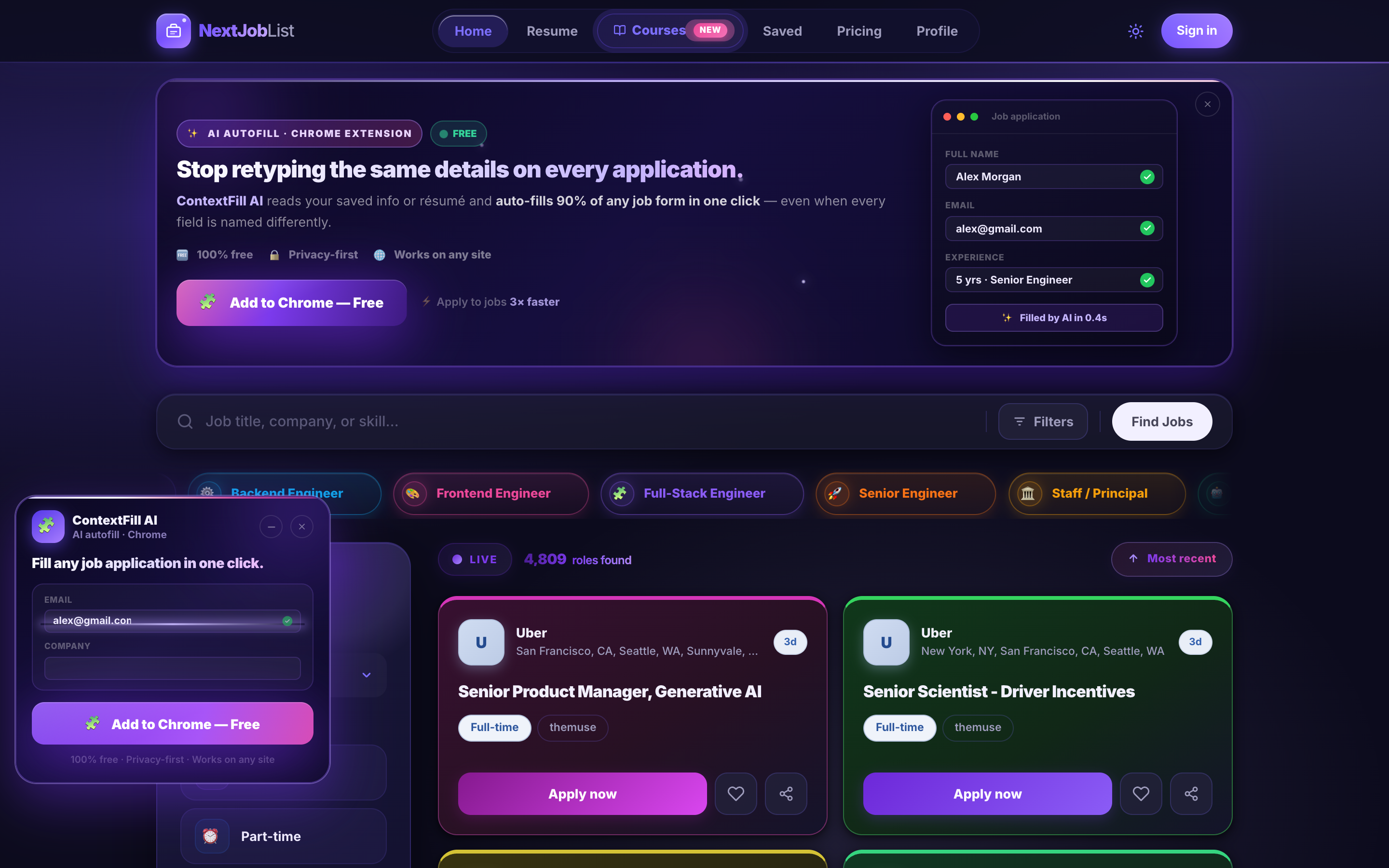 NextJobList screenshot